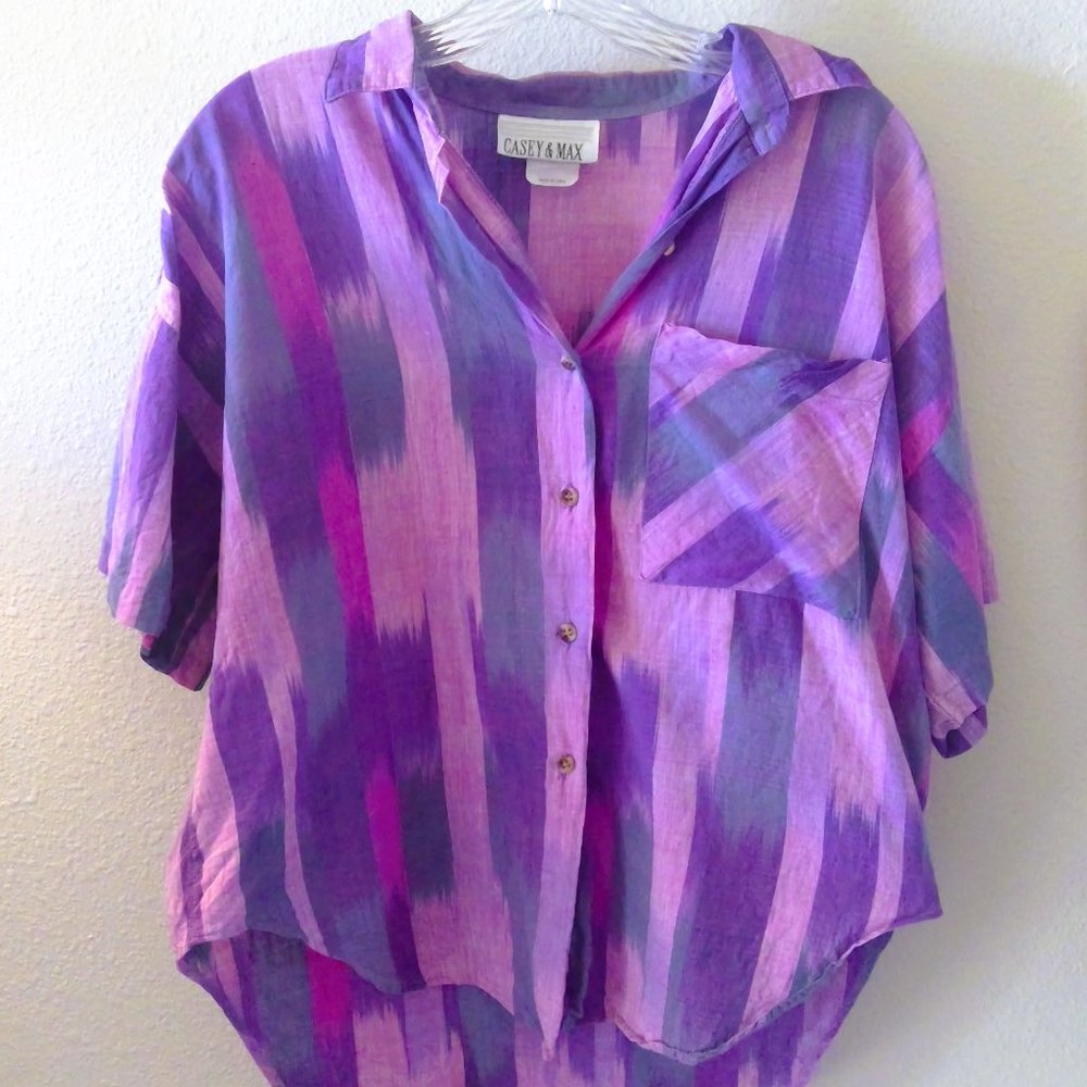 Casey & Max Vintage 90s Short Sleeve Button Down